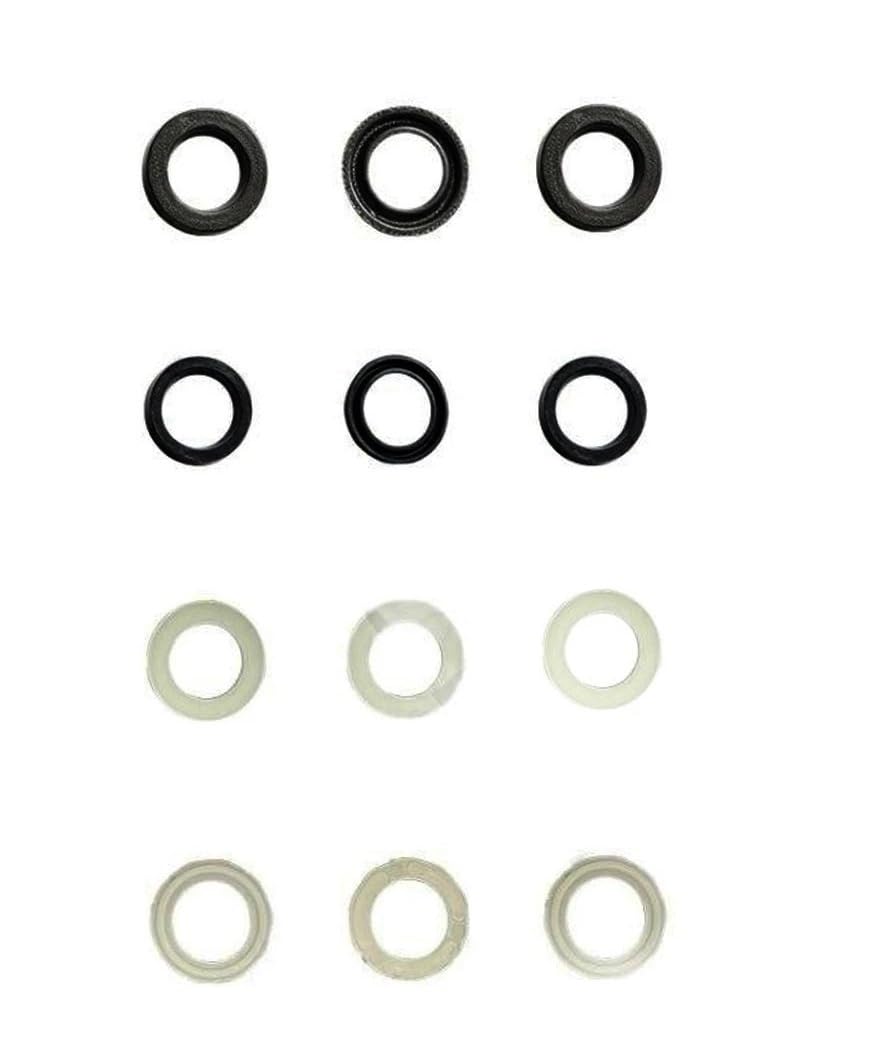 Kit di riparazione della testa della pompa for la pulizia dell'auto ad alta pressione, tessuto in tessuto, guarnizione ausiliaria in gomma, anello di supporto dell'olio, guarnizione dello stantuffo(28
