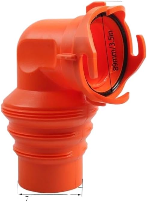 RV Sewer Hose Fitting Adapter 90 Degree Sewer Fitting with Lid Hose Connector