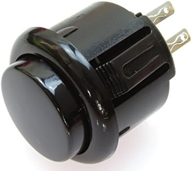 Arcade Style 24mm Push Button (Black)
