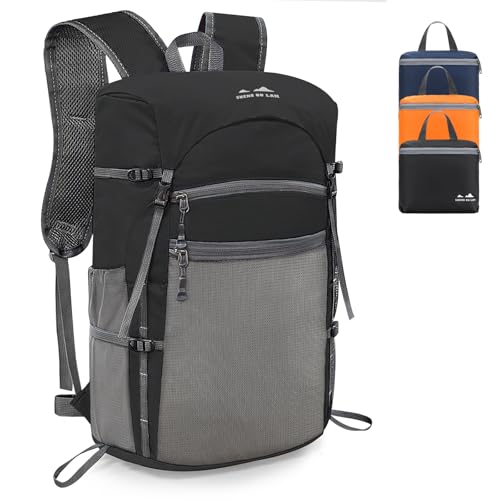 Seektop Small Lightweight Hiking Backpack, 20L Foldable Water-resistant Travel Camping Backpack Daypack for Men Women