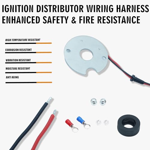 Image of 2541 Electronic Ignition Module Harness Waterproof Compatible with Jeep 134L 134F 4Cylinder 1964-1971 Willys CJ5 CJ6 Jeepster DJ5 Commando FC150 FC170 Utility Dispatcher DJ3 CJ3 12V