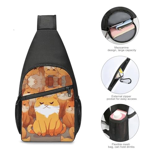 Mochila deportiva cruzada multiuso para adultos miniatura 5