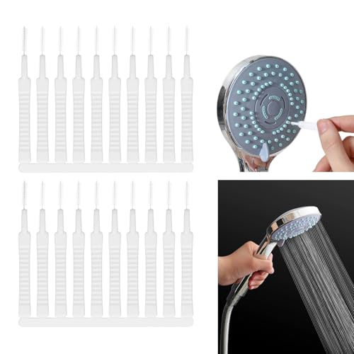 20 PCS Shower Head Cleaning Brush for Small Hole Showerhead Cleaning Brushes PicksMultifunctional Hole Cleaning Brush for Pore Small Nozzle Keyboard