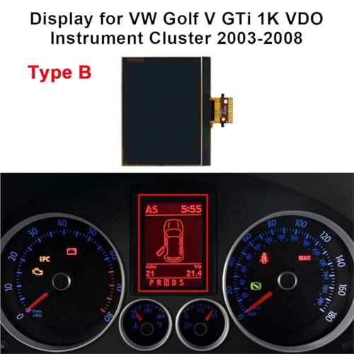 Pantalla LCD de Tablero Tipo A para Coche compatible con Passat y Jetta 5
