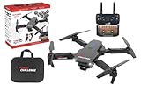 CONTENU : 1 drone avec protections d’hélices, 1 sac de rangement et 1 télécommande . Il comprend 2 batteries 3,7V + chargeur USB inclus + 3 piles AA pour la télécommande incluses dans la boite. Le temps de charge est de 60 min