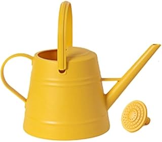 Regadera de boca larga de 3 8 L, perfecta para regar eficientemente tus plantas favoritas (amarillo)