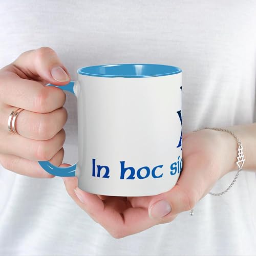 Taza de cerámica 11 oz con frase latina miniatura 5