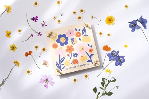 Folia 23009 - Presse à Fleurs Flower Press en Bois, pour Enfants et Adultes, Dimensions 14,5 x 14,5 cm, pour Presser et sécher Les Plantes, Herbes ou Fleurs – vue 4