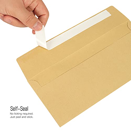 50-Pack-10-Self-Seal-Business-Envelopes-4-18-X-9-12-Inches-Square-Flap-Envelopes-with-Peel-Seal-Kraft-No-Window-50-Count