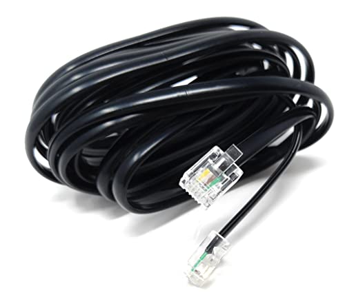 DRUT 3m RJ11 to RJ11 Telephone Landline Cable ADSL 6P4C Flat Lead High Speed BT Internet Broadband Male to Male Router Modem Phone Extension Wire 10ft Black - Image 4