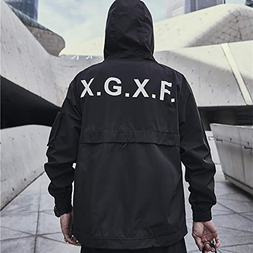 Image of Niepce Inc Japanese Streetwear Zip Up Windbreaker Jackets for Men
