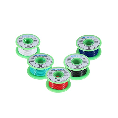 Fil électrique solide 24 AWG BNTECHGO en cuivre étamé PVC 1007