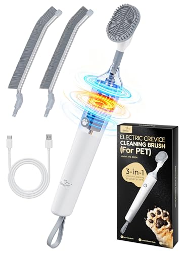 PalNests 3-in-1 Reciprocating Deep-Clean Brush - Hard, V-Shaped & Soft