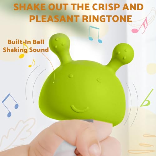 Image of Kidology Silicone Mushroom Teethers, Self-Soothing Pain Relief Soft Baby Toys Sensory Montessori Fine Motor Skills Toy for Babies Toddlers 3 + Months