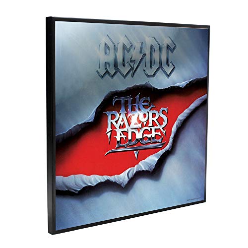 Nemesis Now ACDC The Razors Edge - Cuadro transparente (32 cm, tablero DM y resina, color negro