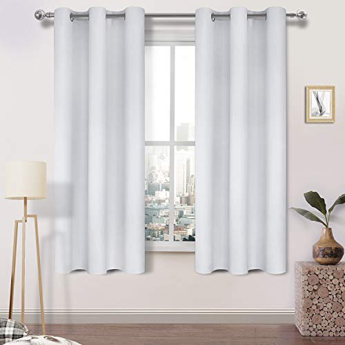 Image of DWCN Room Darkening Curtains for Bedroom Living Room 38 inchx63 inch Greyish White