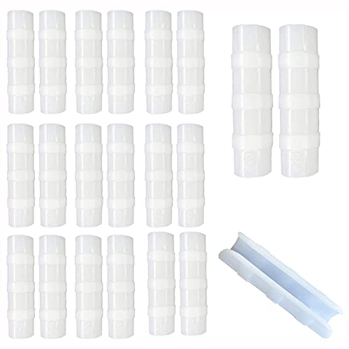 ANCLLO 20 Stück Durchmesser 20 mm Gewächshaus Rahmen Rohr Tube Rod Clip Pflanze Kunststoff Film Net Feste Rohrschellen Anschluss Garten Schatten Zubehör Werkzeuge