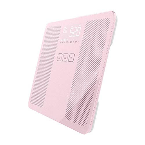ECBCUEG Báscula de peso electrónica, precisa de 0,3 a 150 kg para el hogar, salud de adultos, carga USB inteligente, monitoreo de pérdida de peso, báscula digital de baño (color: oro blanco) (oro rosa