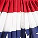 American Fan Flag - 100% Made in the USA - 3' x 6' ft - Stars and Stripes Bunting with Canvas Header - Polycotton Sentinel with Brass Grommets - Great for Gardens, Homes and Patios - By Valley Forge Flag