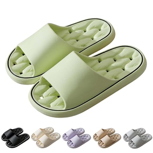 Mens Shower Shoes with Draining Holes Quick Dry Bathroom Slippers, Womens Non Slip House Pool Spa Gym Slides Sandal4