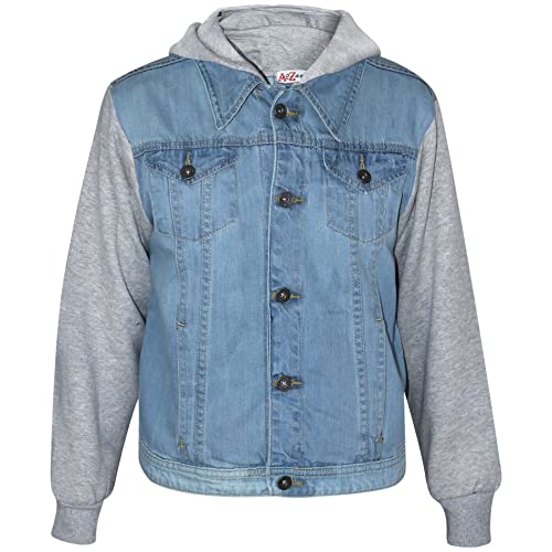 A2Z 4 Kids Kinder Jungen Denim Jacken Hellblau - Boys Denim Jacket JK15...