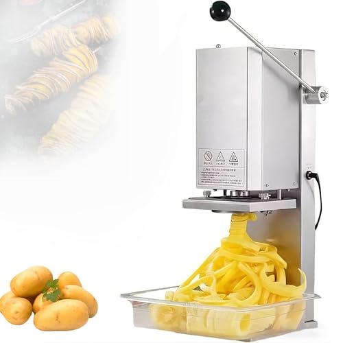 Cortadora eléctrica de papas en espiral ajustable 3-10mm