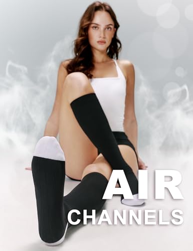 Image of FITRELL 3 Pairs Compression Socks for Women and Men 20-30mmHg-Circulation Support Socks