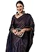 AKHILAM Women's Woven Design Zari Work Banarasi SIlk Saree With Unstitched Blouse Piece (Navy Blue_SOHNA2003)