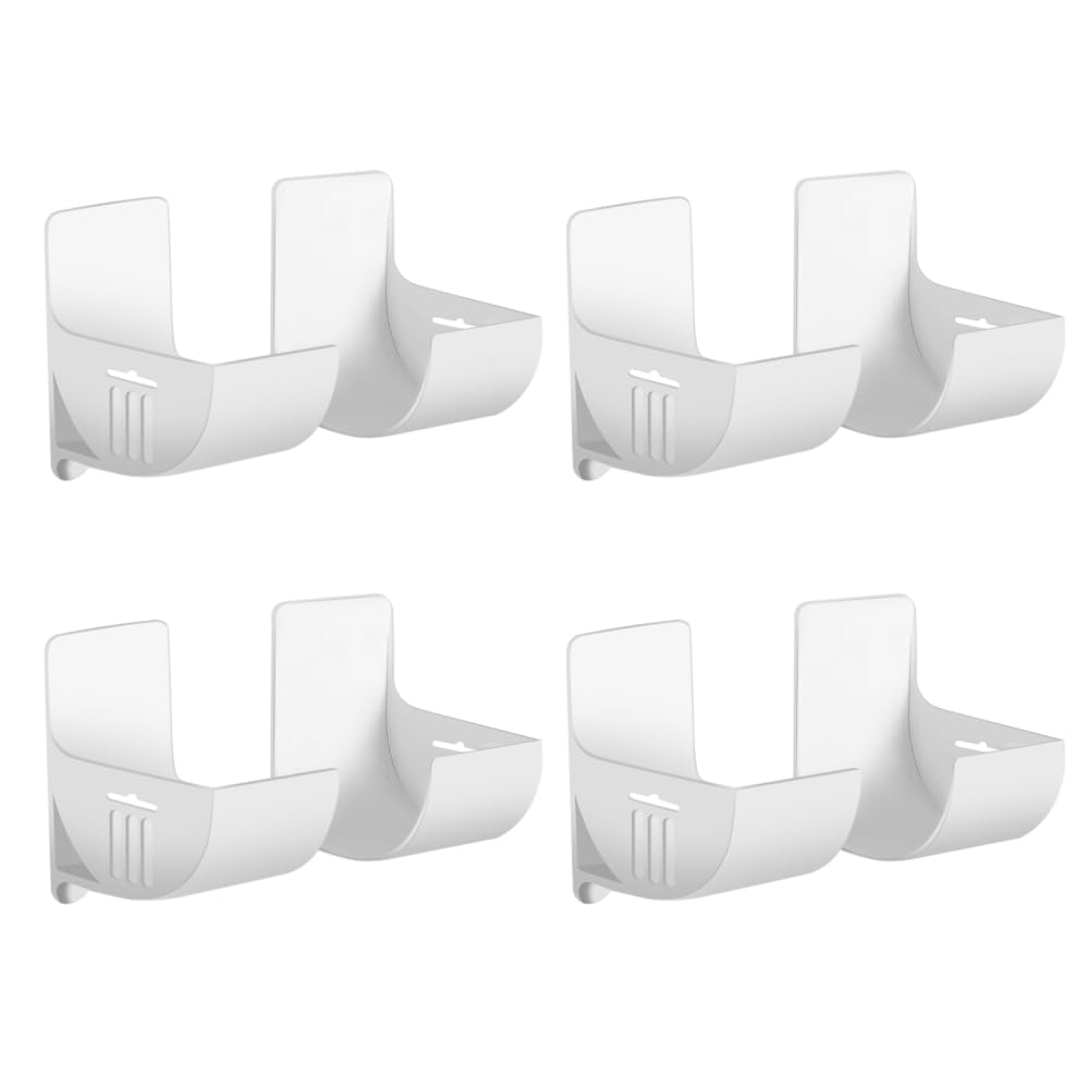 MiOYOOW Trash Bag Holder, 4PCS Trash Can Liner Dispensers Wall Mounted No Punching Garbage Storage Hooks for Cling Film Kitchen Foil