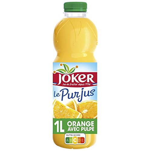 JOKER - 100% Pur Jus D Orange Avec Pulpe 1L - Lot De 4 - Vendu Par Lot