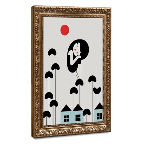 Impression sur toile de jardin féerique pour une chambre parentale zen 40x60cm