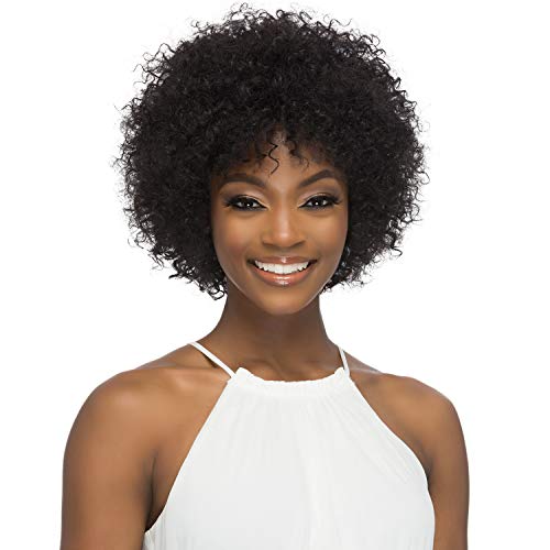 Vivica Fox Unprocessed Brazilian Natural Remi Human Hair Pure Stretch Cap Wig Harlee (NATURAL)