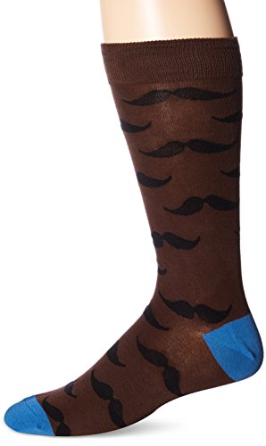 K. Bell Socks Men's Mustache Crew Sock