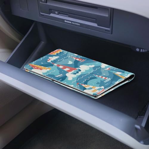Organizador para auto de cuero miniatura 6