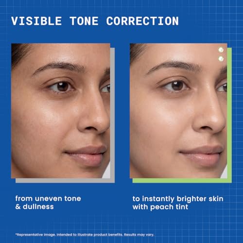 Image of DERMDOC SPF 50 Ultra Violet Brightening Tinted Sunscreen with 4% Niacinamide, 50 gm | PA +++ | With Peach Tint | Lightweight | UVA & UVB Protection | For Medium To Dusky Skin | Improves Skin Texture | Breathable & Weightless Finish | 4% Niacinamide, PA +++, Peach Tint, UVA & UVB Protection, Medium To Dusky Skin