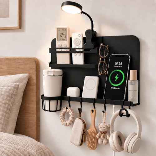 Metal Bedside Wall Shelf