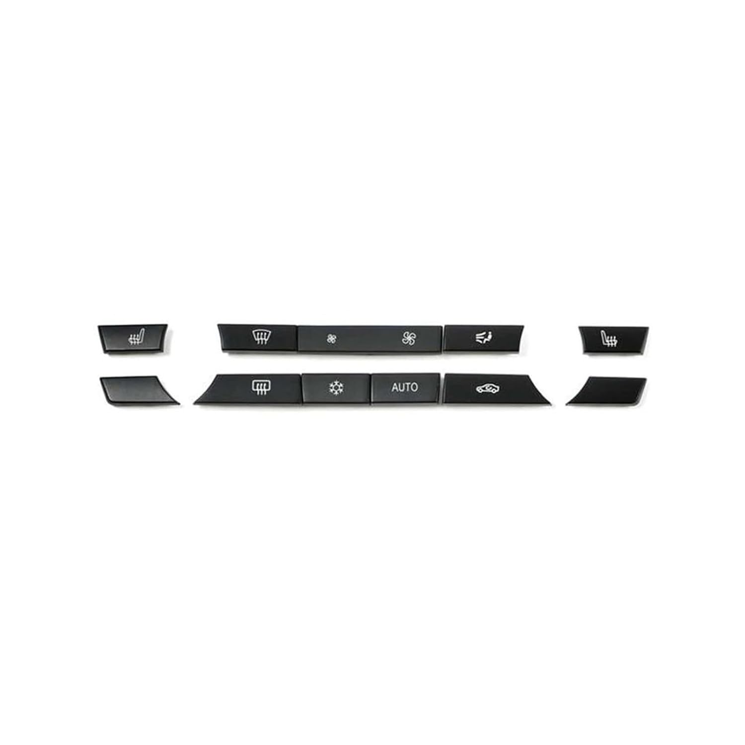 Dashboard Air Conditioning Ac Buttons Audio Control Auto Knob Switch Caps Compatible 5 6 7 Series F10 F06 F12 F01 F02 520 530(Mode A 11PCS Set)
