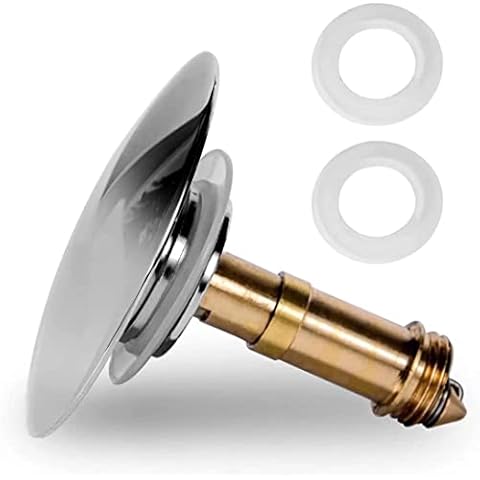 Pop Up Waschbeckenstöpsel 66mm, Chonphan Universal Abflussstopfen Waschbecken mit Vollkupfer Chrom, Abfluss Waschbeckenstöpsel Pop-up für Abflusslöcher Badezimmer Waschbecken Cover