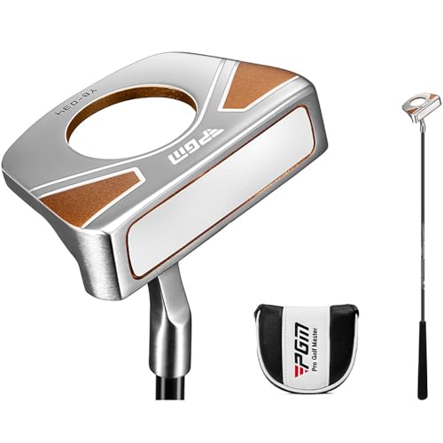 Rechtshänder Golf-Mallet-Putter, leichte Graphit-Welle mit Kugel-Retriever-Werkzeug, Anti-Bend-Design, Eva-Griff & Kopfbedeckung für konsistente Put-Geneuigkeit