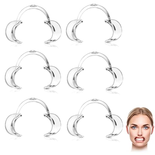 6 Pcs Abridor de Boca Dental, Retractores de Mejilla en forma de C, Blanqueamiento de Dientes para Adultos Retractores de Labios en la Mejilla Intra-oral, Speak Out Adult Divertido Juego