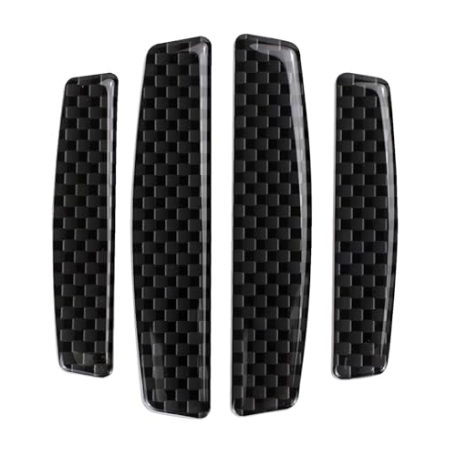 Protectores de parachoques de puerta de coche, protectores de puerta para automóviles - Protector de parachoques de esquina de puerta de coche de fibra de carbono