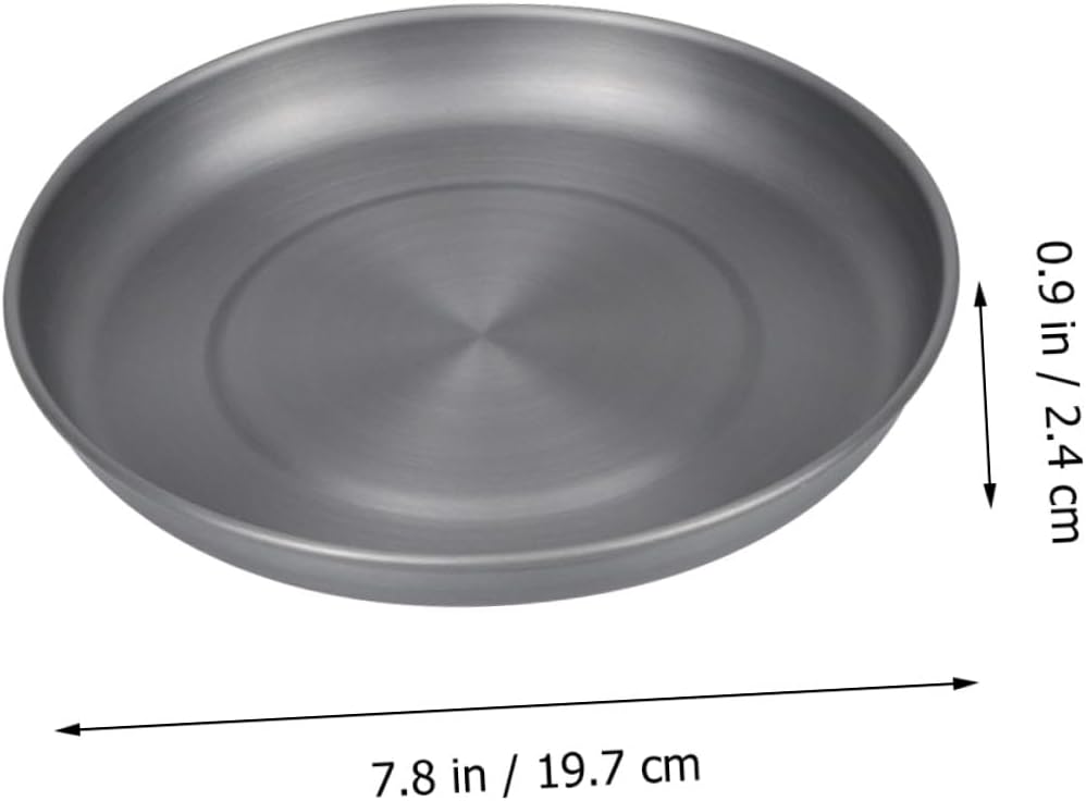 Kichvoe Aluminum Alloy Bbq Plate Portable Camping Dinner Plate Multipurpose Cookie Dish for Outdoor Picnic and Hiking