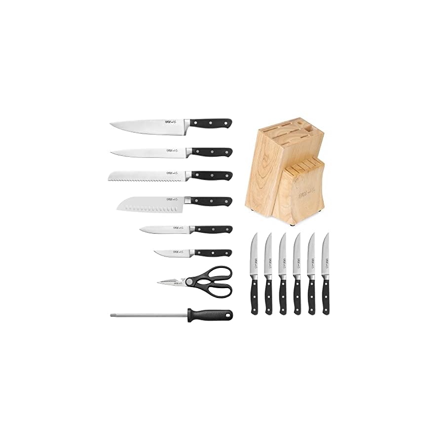 Emon-and-Co-Gourmet-Kitchen-Knife-Block-Set-Professional-Knife-Block-Set-Cutlery-Set-15-Piece-Knife-Set Emon and Co. Gourmet Kitchen Knife Block Set Professional Knife Block Set Cutlery Set 15 Piece Knife Set