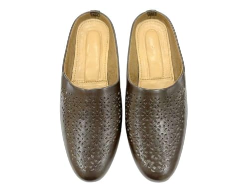 Image of Punjabi Mojaris Mens Shoes Cream Wedding for Groom,Traditional Indian Footwear Ethnic Peshawari Slippers