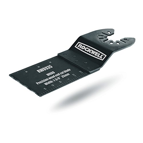 Rockwell RW8935 1-3/8-Inch Sonicrafter Oscillating Multitool Precision Wood End Cut Saw Blade with Universal Fit System