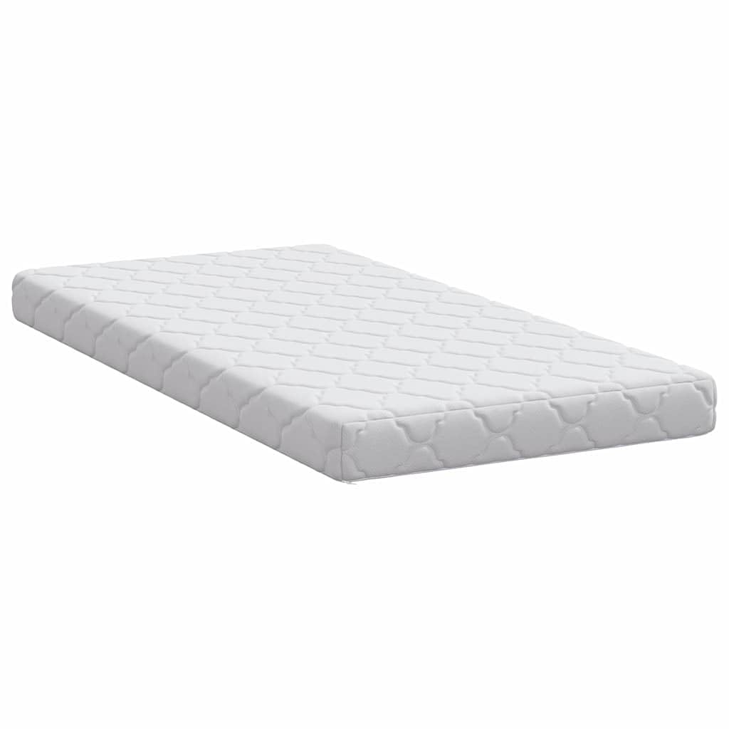 Materac 70 x 140 cm, biały, żakardowy materiał z warstwą kokosa, podkładka do spania z pianki PU, oddychająca i średnio twarda, do sypialni, nakładka na łóżko, kompatybilna ze stelażem i ramą