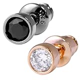 [close to me] 特 別仕様 ペア 一粒ピアス 片耳用 シルバー925 ブラック ピンクゴールド カップル おそろい