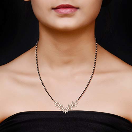 Image of DISHIS 14k Rose Gold Mangalsutra for Women