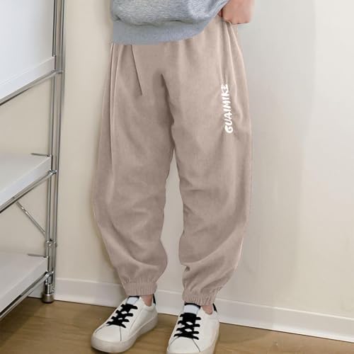 Boys Cargo Pants Fashion Baggy Uniform Lightweightt Sweatpants Fall Casual Stretch Elastic Waist Athletic Joggers2