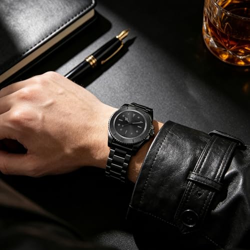 Image of BINLUN Stainless Steel Watch Band Replacement Brushed Finish Metal Watch Straps for Men and Women 20mm /22mm /24mm
